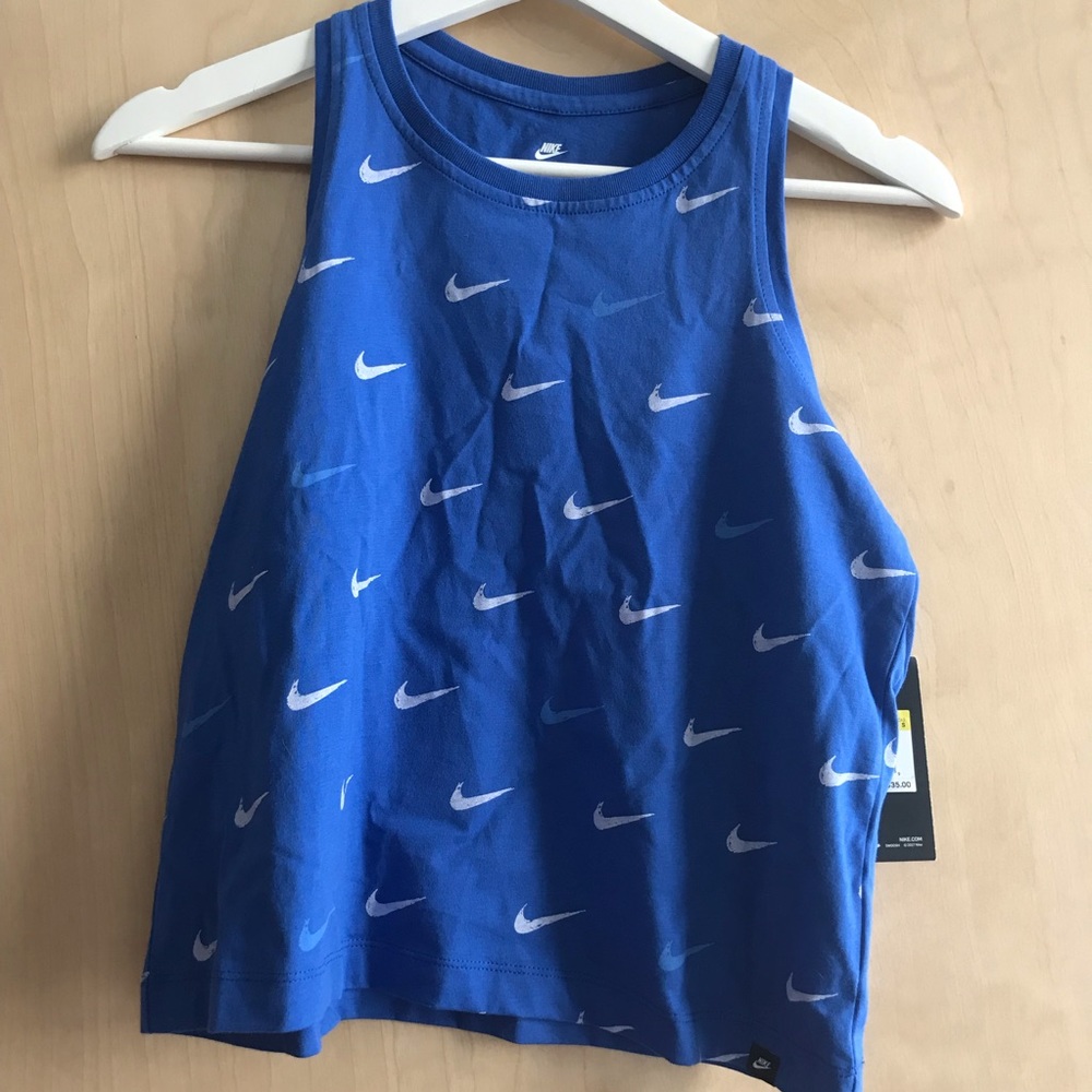 Nike swoosh crop tank